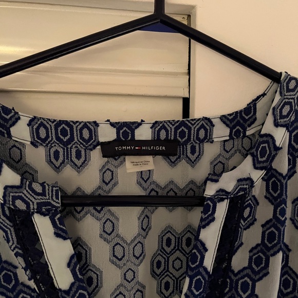 Tommy Hilfiger Blue Patterned Beach Dress - Size 6 (US) - Picture 2 of 4